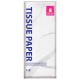 Цветная бумага ТИШЬЮ 17 г/м2, 50х66 см, 50 листов, белый цвет, ЗОЛОТАЯ СКАЗКА, 116491