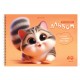 Альбомы для рисования ДЭК, А4, 40 л., КОМПЛЕКТ 2 шт., гребень, Soft-touch, BRAUBERG, 200х290 мм, 'Мурчики', 107737