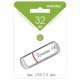 Флеш-диск 32 GB, SMARTBUY Crown, USB 2.0, белый, SB32GBCRW-W