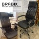 Кресло офисное BRABIX PREMIUM 'Stalker EX-608 CH', хром, ткань-сетка/кожзам, черное, 532091