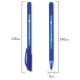 Ручка шариковая масляная BRAUBERG 'Extra Glide Soft Blue', СИНЯЯ, узел 0,7 мм, линия письма 0,35 мм, 142926
