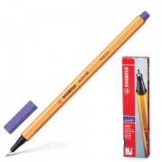 Ручка капиллярная STABILO 'Point', ФИОЛЕТОВАЯ, корпус оранжевый, линия письма 0,4 мм, 88/55