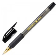 Ручка шариковая BRAUBERG BP-GT GLD BLACK, ЧЕРНАЯ, корпус тонированный, пишущий узел 0,7 мм, линия письма 0,35 мм, 144507