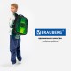 Ранец BRAUBERG PREMIUM, 2 отделения, с брелоком, 'Digital spider', LED-ЛАМПОЧКИ, 38х29х16 см, 273101