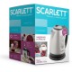 Чайник SCARLETT SC-EK21S88, 1,8л, 2200Вт, закрытый нагревательный элемент, стальной