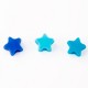 Бусины для творчества 'Звезды', 10 мм, 30 грамм, бирюзовые, светло-голубые, голубые, ОСТРОВ СОКРОВИЩ, 661251