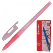 Ручка шариковая STABILO 'Re-Liner', РОЗОВАЯ, корпус розовый, узел 0,7 мм, линия письма 0,38 мм, 868/3-56