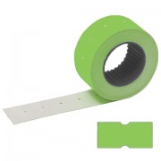 Этикет-лента 21х12 мм, прямоугольная, зеленая, комплект 100 рулонов по 800 шт., STAFF, 128450