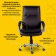 Кресло офисное BRABIX PREMIUM 'Cuba EX-542', экокожа, черное, 532549