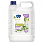 Мыло-крем гипоаллергенное 5 л, AURA Pure Cotton 'Олива и хлопковое молочко', 14028