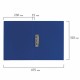 Папка с боковым металлическим прижимом STAFF, синяя, до 100 листов, 0,5 мм, 229232