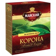 Чай МАЙСКИЙ 'Корона Российской Империи', черный, 100 пакетиков по 2 г, 113159