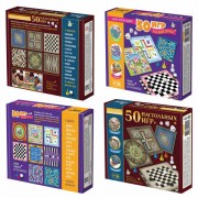 Игра настольная '50 игр для всей семьи', АССОРТИ, 10КОР, хххххх