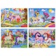 Пазлы картонные 24 элемента, КОМПЛЕКТ 40 шт., поле 17,5 х 13 см, РК