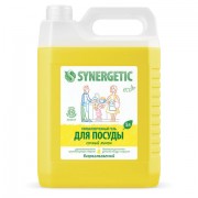 Гель для мытья посуды антибактериальный 5 л, SYNERGETIC 'Лимон', 103500