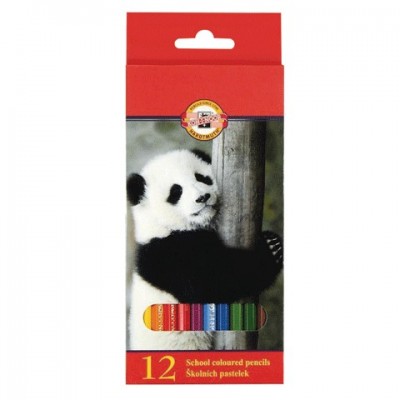 Карандаши цветные KOH-I-NOOR 'Animals', 12 цветов, грифель 2,8 мм, заточенные, европодвес, 3552/12, 3552012008KSRU