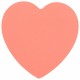 Блок самоклеящийся (стикеры), фигурный BRAUBERG, НЕОНОВЫЙ 'Сердце', 50 листов, розовый, европодвес, 122710