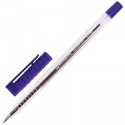 Ручка шариковая BRAUBERG 'Flash', СИНЯЯ, корпус прозрачный, узел 0,7 мм, линия письма 0,35 мм, 141031