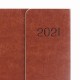Ежедневник датированный 2021 А5 (148х218 мм) GALANT 'Magnetic', кожзам, клапан, коричневый, 111521