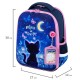 Ранец BRAUBERG FIT, 2 отделения, Night watcher, СВЕТЯЩИЙСЯ, 38х27х14 см, 273108