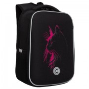 Ранец GRIZZLY анатомическая спинка, 2 отделения, для девочек, 'SPARKLING CAT', 37х26х16 см, RAw-594-4/1