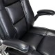 Кресло BRABIX PREMIUM 'Paradigm EX-556', пружинный блок, рециклированная кожа, черное, 532976