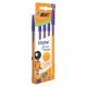 Ручки шариковые BIC 'Orange Original', НАБОР 4 шт., СИНИЕ, узел 0,8 мм, линия письма 0,3 мм, пакет, 8308521