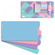 Разделитель пластиковый по цветам ERICH KRAUSE 'Diagonal Pastel', НАБОР 4 цвета, 240x12 мм, 62926