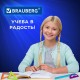 Набор чертежный средний BRAUBERG 'FRUITY' (линейка 20 см, 2 треугольника, транспортир), пенал, 210771