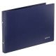 Папка на 2 кольцах ГОРИЗОНТАЛЬНАЯ, А4, 25 мм, до 170 листов, синяя, 0,5 мм, STAFF, 274001