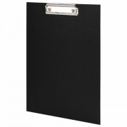 Доска-планшет STAFF 'EVERYDAY' с прижимом А4 (225х316 мм), картон/бумвинил, РОССИЯ, черная, 229051