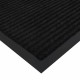 Коврик придверный 90х150 см, ЧЕРНЫЙ, влаго-грязезащитный, 430 г/м2, ребристый, ЛЮБАША СТАНДАРТ, 701038