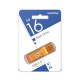 Флеш-диск 16 GB, SMARTBUY Glossy, USB 2.0, оранжевый, SB16GBGS-Or