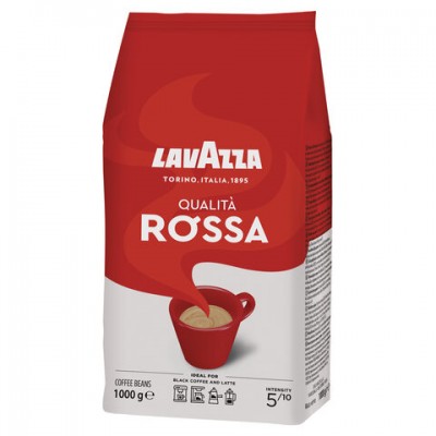 Кофе в зернах LAVAZZA 'Qualita Rossa', 1000 г, вакуумная упаковка, 3590