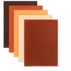 Цветной фетр для творчества А4 ОСТРОВ СОКРОВИЩ, 5 листов, 5 цветов, толщина 2 мм, оттенки коричневого, 660646