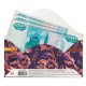 Конверт для денег 'Поздравляем', 166х82 мм, выборочный лак, фиолетовый, BRAUBERG, 128696