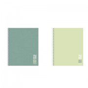 Тетрадь А5, 80 л., HATBER, гребень, линия, Soft-touch ламинация, 'Special Spring' (микс в спайке), 090171, 80Т5лВ2гр