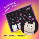 Папка для тетрадей ЮНЛАНДИЯ А4, 1 отделение, пластик, на молнии, 'Cat squad', 273347