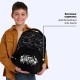 Рюкзак BRAUBERG SOFT, 2 отделения, 3 кармана, 'Стильный шрифт', СВЕТЯЩИЙСЯ, 40х31х15 см, 272034