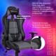 Кресло компьютерное BRABIX 'GT Racer GM-100', две подушки, экокожа, черное/серое, 531926