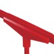 Стойка-инфодержатель напольная (ценникодержатель), 210x300 мм, А4, сталь, КРАСНАЯ, BRAUBERG, 291036