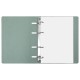 Тетрадь на кольцах А5 (180х220 мм), 120 листов, под кожу, клетка, BRAUBERG 'Joy', бирюзовый/серо-голубой, 129993