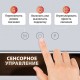 Зеркало для макияжа гримерное с подсветкой, 12 LED-ламп, 3 режима свечения, размер 29х38 см, работа от сети 220V, цвет белый, BRABIX, 609336