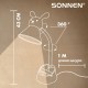 Настольная лампа / светильник SONNEN OU-611 на подставке, СВЕТОДИОДНАЯ, 'SWEET BUNNY', 5 Вт, зеленый, 237642
