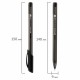 Ручка гелевая BRAUBERG 'Extra Glide Gel', ЧЕРНАЯ, трехгранная, игольчатый наконечник 0,7 мм, линия 0,5 мм, 144077
