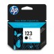 Картридж струйный HP (F6V17AE) Deskjet 2130, №123, чёрный, оригинальный, ресурс 120 стр.