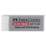 Ластик большой FABER-CASTELL 'Dust Free', 62x21,5x11,5 мм, белый, прямоугольный, 187120