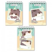 Блокнот МАЛЫЙ ФОРМАТ А7, 75х105 мм, 40 л., гребень, клетка, кросс-серия 'МИЛЫЕ КОТЫ', BRAUBERG, 116988