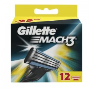 Сменные кассеты для бритья 12 шт., GILLETTE (Жиллет) 'Mach3', для мужчин, MAG-81618704