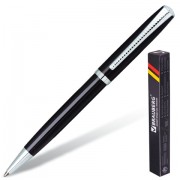 Ручка бизнес-класса шариковая BRAUBERG 'Cayman Black', корпус черный, узел 1 мм, линия письма 0,7 мм, синяя, 141410